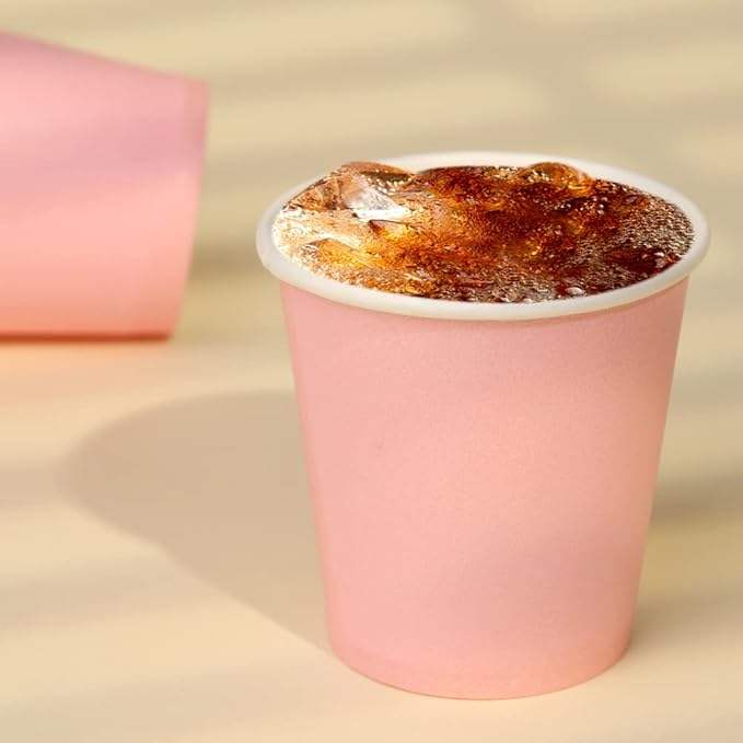 3 oz Red Mouth Cleaner Disposable Bathroom Cup for Birthday Parties and Picnics Paper Cup