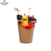 Hot-selling Custom-printed Waffle Cookie Paper Cup Potato Chip Rack Disposable Snack Paper Cup Paper Cup