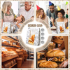 Packages Bread Bag with Window Sourdough Bread Bag with Label Seal Sticker for Food Storage Custom Bread Bags