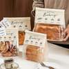 Bread Paper Bag with Window Suitable for Bread Food Storage Bags Biscuits Snacks Custom Bread Bags