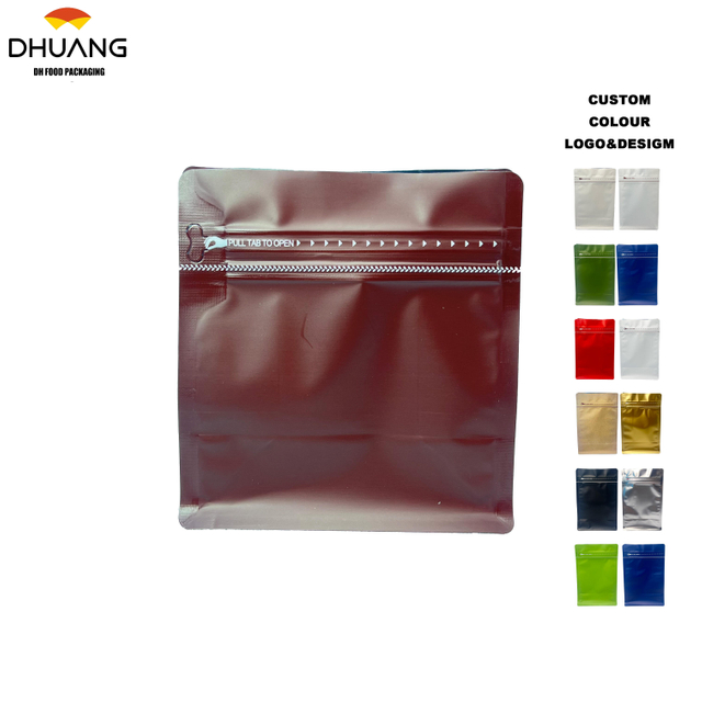 Wholesale Customized LOGO Colored Food-grade sealed Bags for Packaging Candies Cookies and Coffee Beans Products Coffee Bags