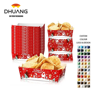 Packs of Christmas Party Supplies Christmas Plates, Paper Food Trays, Paper Food Boats, Licensed Food, Condiments, Carnival