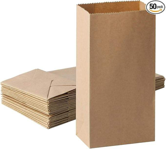 Custom-Made Recyclable Kraft Paper Bags Wood Pulp Material for Ready-To-Wrap Baked Bread Use Oil-proof Paper Bag