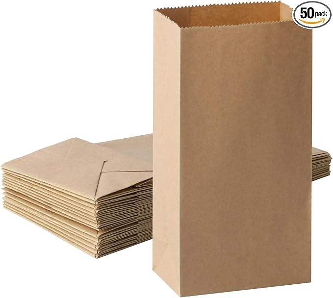 Custom-Made Recyclable Kraft Paper Bags Wood Pulp Material for Ready-To-Wrap Baked Bread Use Oil-proof Paper Bag