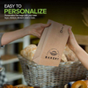 Kraft Brown Paper Bags for Packing Breakfast Food Snack or Lunch Items - Blank Bulk Pack Disposable Shopping Bag