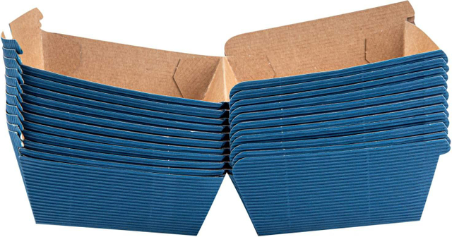 Hamburger Box Clamshell Food Container Disposable Paper Takeout Box Strong and Durable Suitable for Hamburger Sandwiches