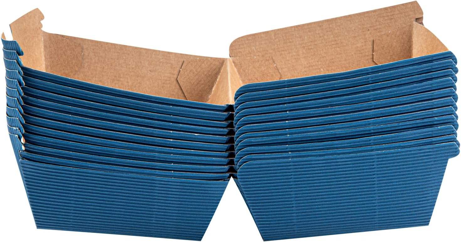 Hamburger Box Clamshell Food Container Disposable Paper Takeout Box Strong and Durable Suitable for Hamburger Sandwiches