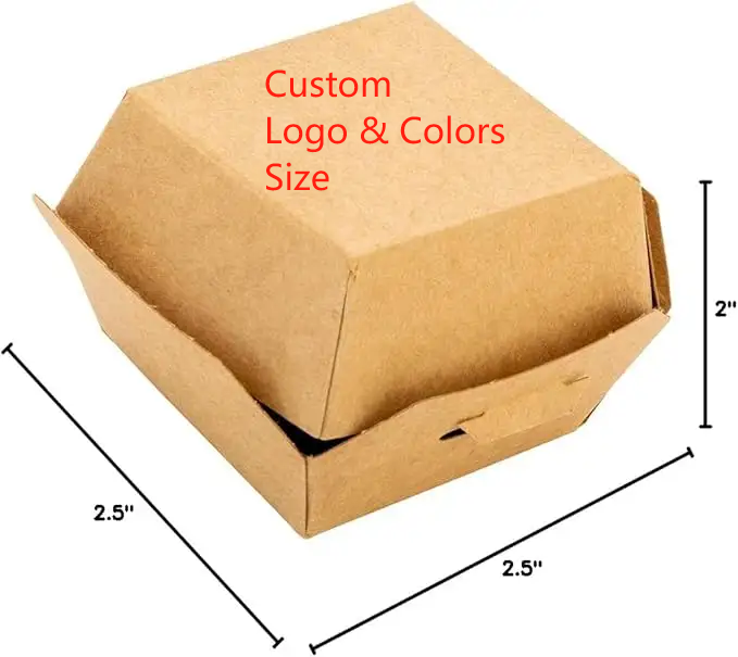 Burger Box Storage and Service Are Also Suitable for Burgers Sliders Sandwiches and Other Appetizers