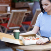 White Kraft Paper Corrugated Pizza Box for Small Pizzas Cookies Cakes Custom Pizza Boxs