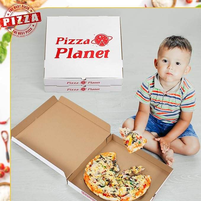 10 Packs of Large Corrugated Box Thick Extra-large Pizza Planet Pizza Box Planet Party Decorations Custom Pizza Boxs