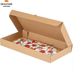 Disposable Kraft Paper Pizza Box Delivery Box Sturdy Corrugated Custom Pizza Box