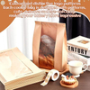 Window Paper Cookie Bag Tinfoil Label Lock Bag Suitable for Baked Goods Custom Bread Bag