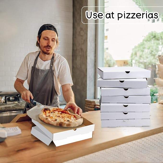 Corrugated Box Takeout Box with Lid Suitable for Hamburger Barbecue Kraft Paper Material Custom Pizza Boxs