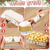 Paper Food Tray Christmas Plaid Light Nutcracker Snack Tray Disposable Nachos Hot Dog Holiday Party Supplies (Nutcracker)