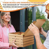 Corrugated Greaseproof Kraft Takeout Containers Packing Boxes for Homemade Pizzas Food and Crafts Custom Pizza Box