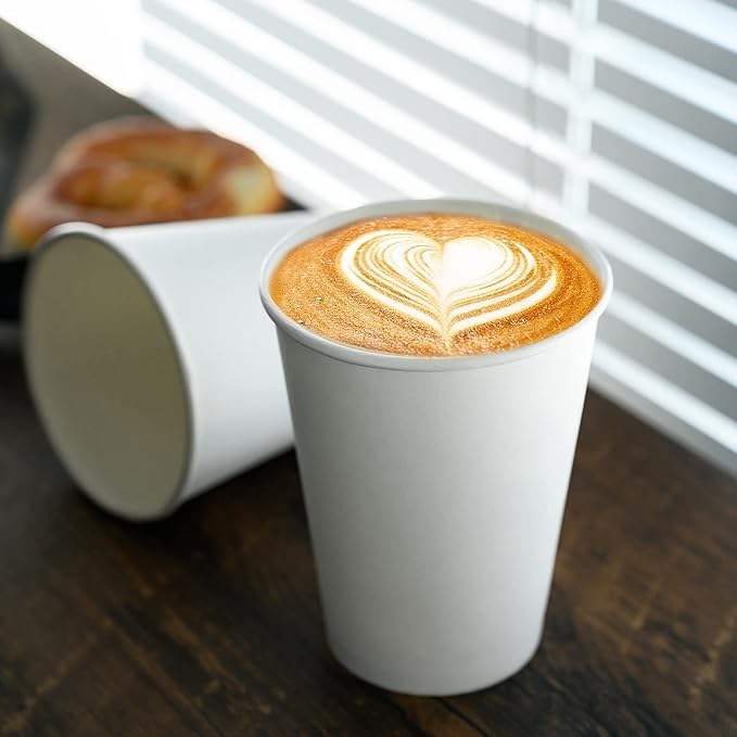 Customizable Pattern logo Printing Disposable Paper Coffee Cups in Various Sizes Cold or Hot Drink Paper Cups