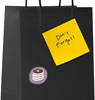Gift Bags Black Kraft Paper Bags Handle Bulk Take-out Grocery Retail Shopping Businesses and Parties