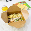 Brown Fast Food Carton Leak-proof and Grease-proof Recyclable Lunch Box Food Box