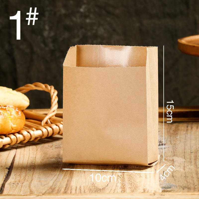 Thickened Disposable Organ Bag Takeaway Oil-Proof Kraft Paper Thermal Insulation Roll String Tin Aluminum Foil Snack Paper Bag