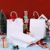 Customized Printing of White Paper Bags with Handles for Retail Celebration Activities and Business Use Shopping Bag