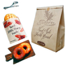 Tradition Eco-Friendly Bakery Bags Biodegradable Bread Sacks with European Style Illustrations Packaging Paper Custom Bread Bags
