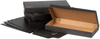 Disposable Takeaway Box Sturdy Corrugated Black Kraft Paper Pizza Box - Label Lock Custom Pizza Boxs