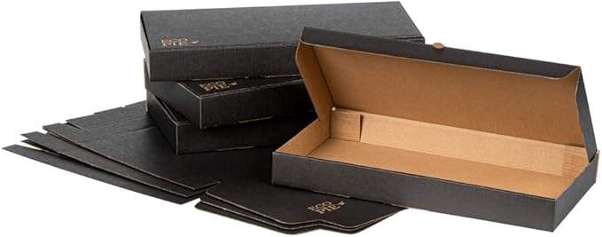 Disposable Takeaway Box Sturdy Corrugated Black Kraft Paper Pizza Box - Label Lock Custom Pizza Boxs