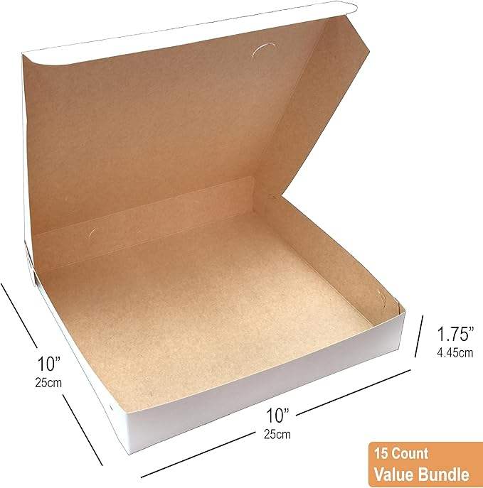 White Cardboard Pizza Box Sturdy Homemade Pizza and Crafts Custom Pizza Boxs