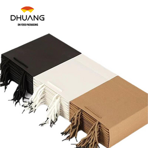 Brown Large Craft Paper Shopping Bags with Handles for Small Business Grocery Retail Birthday Party Favors Use with Candles