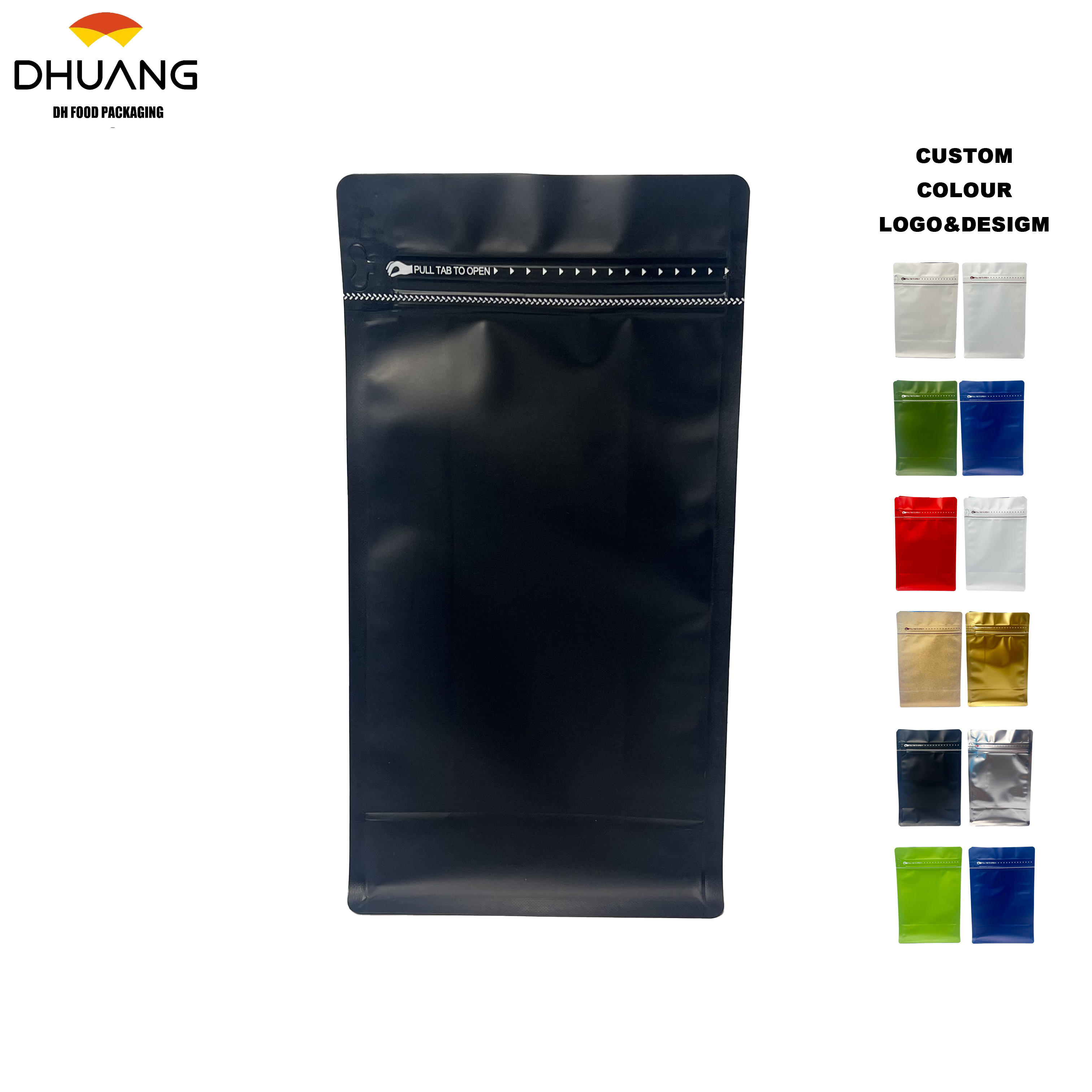 Colorful sealed Bags Customizable Printing Leather Paper Bags Suitable for Tea Coffee Beans and Food Grade Coffee Bags