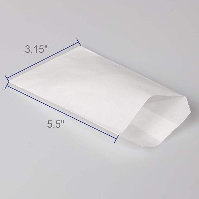 Customizable LOGO Plain Paper Bags and Paper Envelopes for Packaging Popcorn and Cookies Food Products Oil-proof Paper Bag