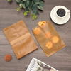 Brown Wax Paper Cookie Bags Flat for Decorative Bakery Cookie Christmas Gift Birthday Party by Quotidian 5x7 Inch