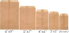 Quotidian Brown Glassine Paper Bags Envelopes Durable Packaging Paper for Secure Storage Oil-proof Paper Bag