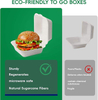 Luxury Double-Layer Burger Boxes - Heat-Resistant Compartments, Kraft Paper with Foil Lining for Gourmet Restaurants Burger Box