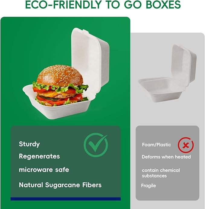 Luxury Double-Layer Burger Boxes - Heat-Resistant Compartments, Kraft Paper with Foil Lining for Gourmet Restaurants Burger Box