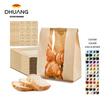 Windowed Toaster Bags Homemade Bread Bags for Baked Goods Storage with Label Sealing Stickers Custom Bread Bags