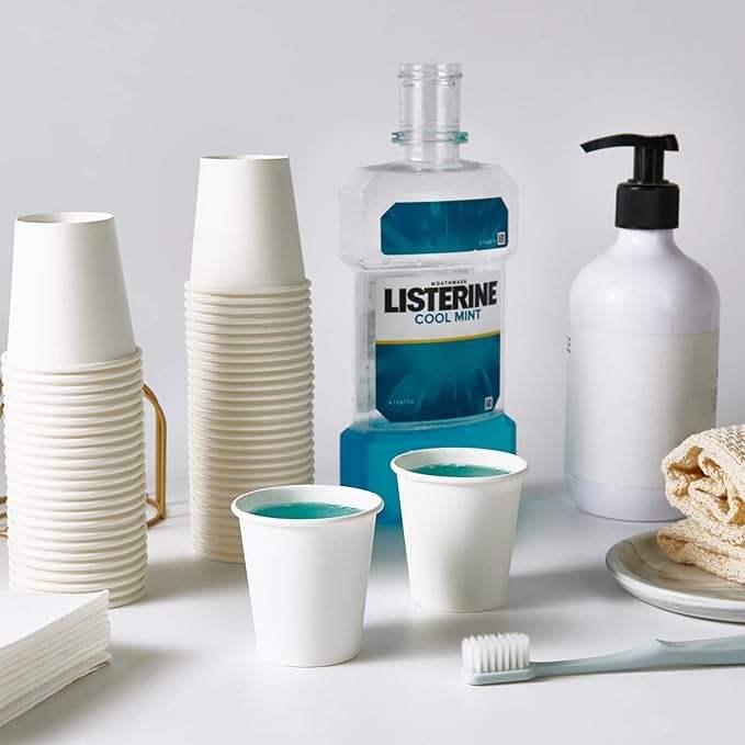 Paper Cups Disposable Bathroom Gargle Espresso White Paper Cups for Parties Trips and Events Paper Cup