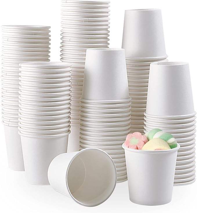 Paper Cups Disposable Bathroom Gargle Espresso White Paper Cups for Parties Trips and Events Paper Cup
