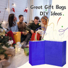 Jewel Blue Paper Bag Loose Birthday Gift Lunch Party and Candy Bag for Special Occasions Shopping Bag