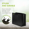 Custom Large Shopping Tote Gift Bags Handles Black Kraft for Small Business Boutiques Custom Retail Merchandise Bulk Recycled
