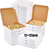 White Art Paper Pizza Boxes Salad Bowls Customizable Cardboard for Homemade Pizzas Candles Crafts Gifts Embossed Handling