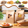 200 Bread Bags with Window Paper Cowhide with Tin Tie Lock Coffee Beans Snacks Bread and Candy Custom Bread Bags