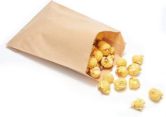 Brown Paper Thank You Printed Treat Bags Party Favor Bag for Bakery Cookies Sandwich Soap Packing Oil-proof Paper Bag