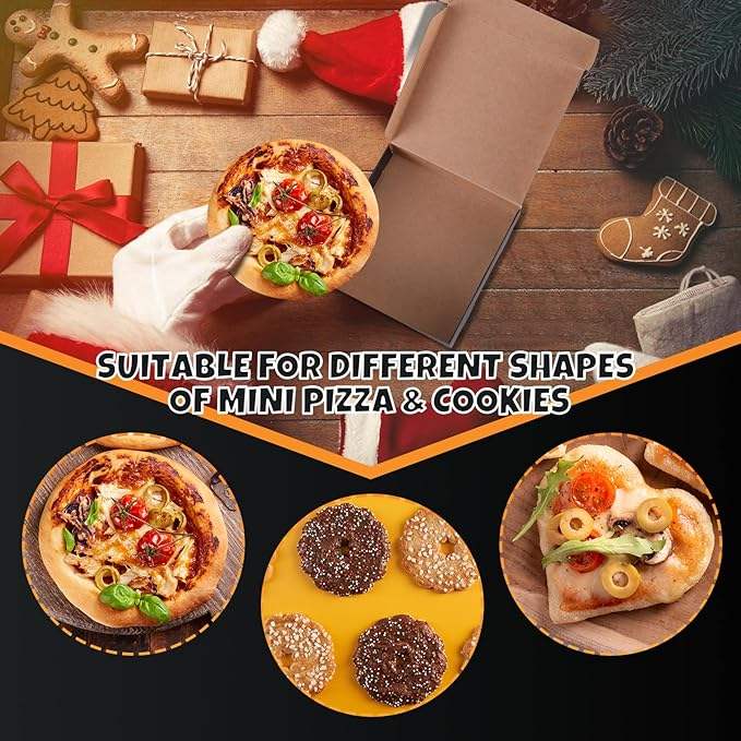 100 Mini square Party Gift Kraft Box Take Out Container Cake Cookies Food Gift Box Custom Pizza Boxs