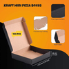 100 Mini square Party Gift Kraft Box Take Out Container Cake Cookies Food Gift Box Custom Pizza Boxs