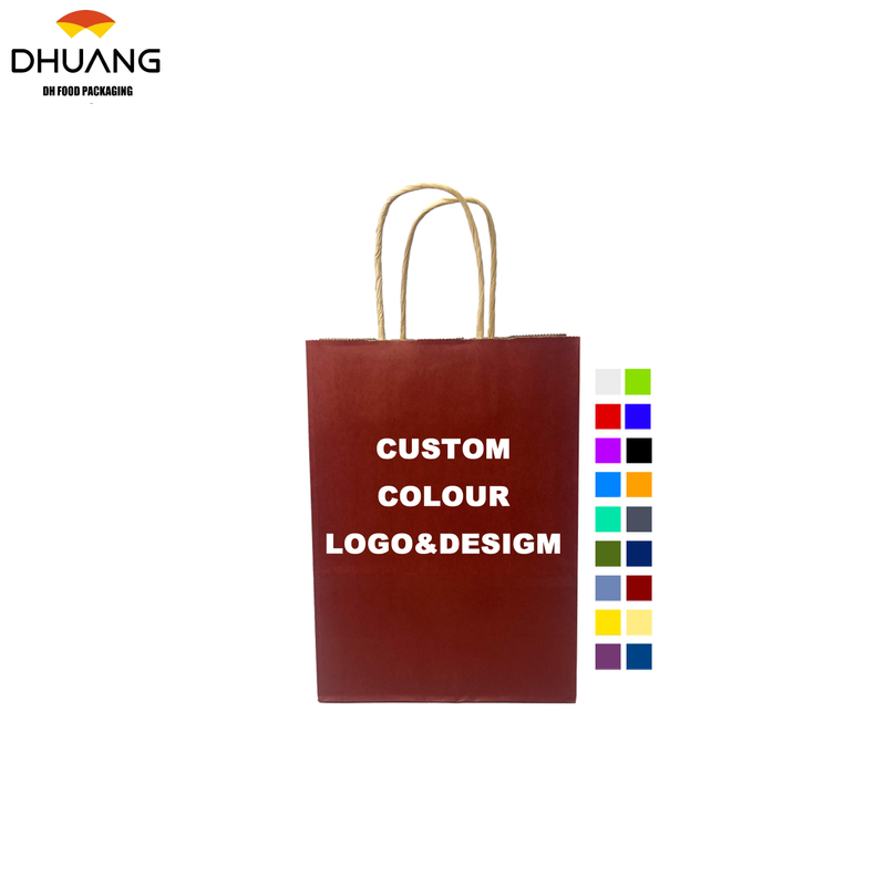 Customized Printing LOGO Hand-held Cowhide Paper Bags Are Available in Multiple Colors and Are Highly Versatile Shopping Bag
