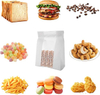 Beautifully Crafted Brown Window Paper Bag Charming Tin Tag Lock for Freshly Baked Cookies Crunchy Snacks Custom Bread Bags
