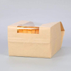 with Window Brown Paper Bread Bag for Bread Packaging Storage Label Seal for Cookies Sandwich Custom Bread Bags