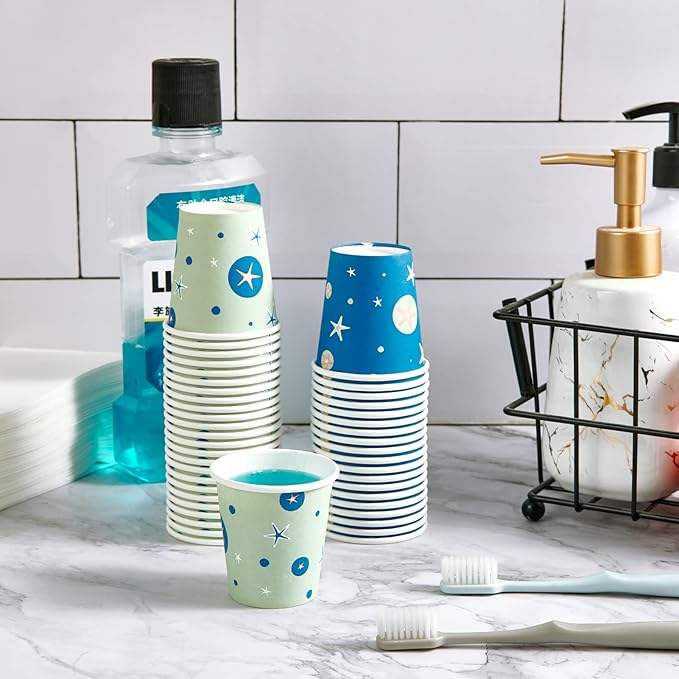 Disposable Paper Small Mouthwash Bathroom Cup Italian Espresso Coffee Party Travel Snacks Paper Cup