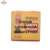 Safe Cardboard Corrugated Kraft Paper for square Pizza Shop Baking Restaurant Party Custom Pizza Box